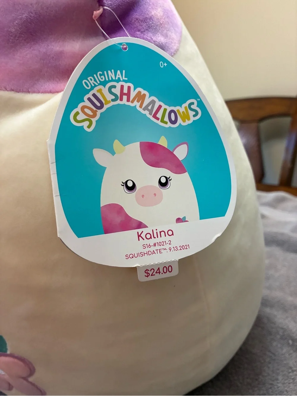 Squishmallows adorable cow